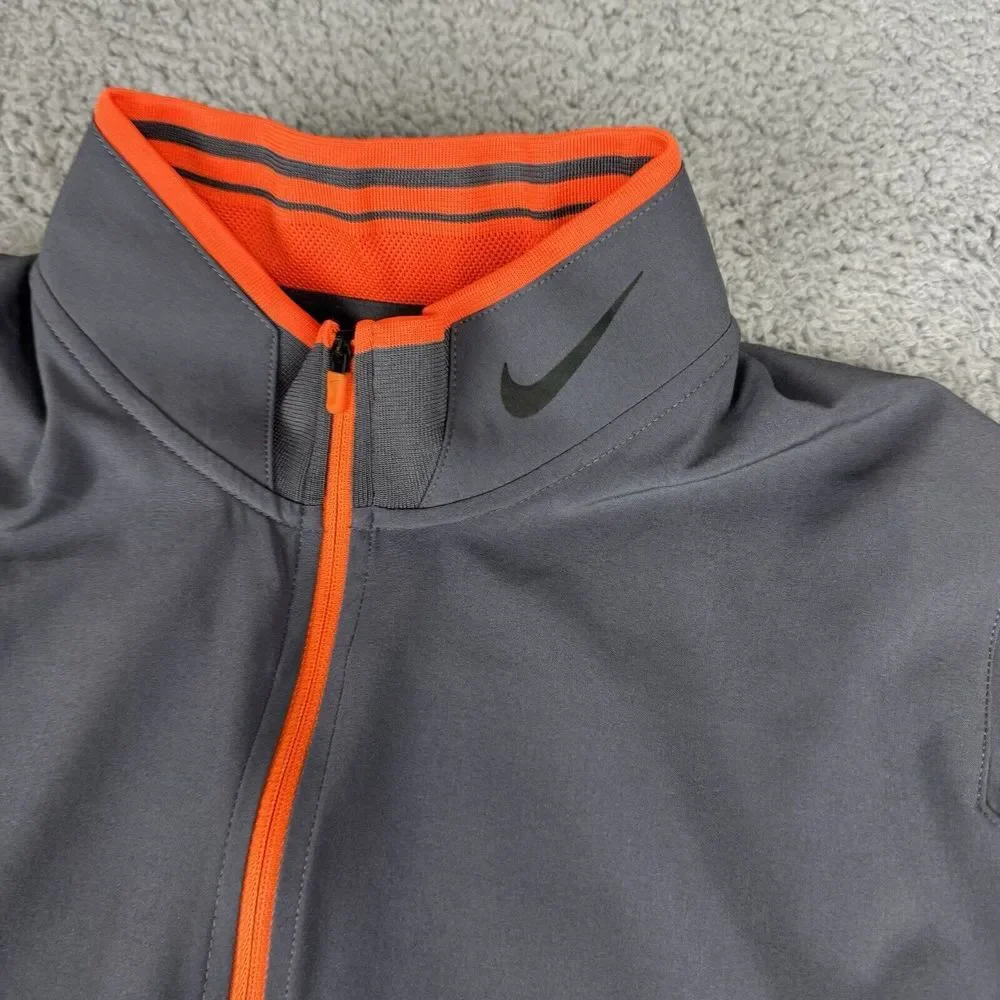 Nike Gilet Mens M Grey Golf Tour‎ Performance Dri Fit Medalist 1/4 Zip Jacket